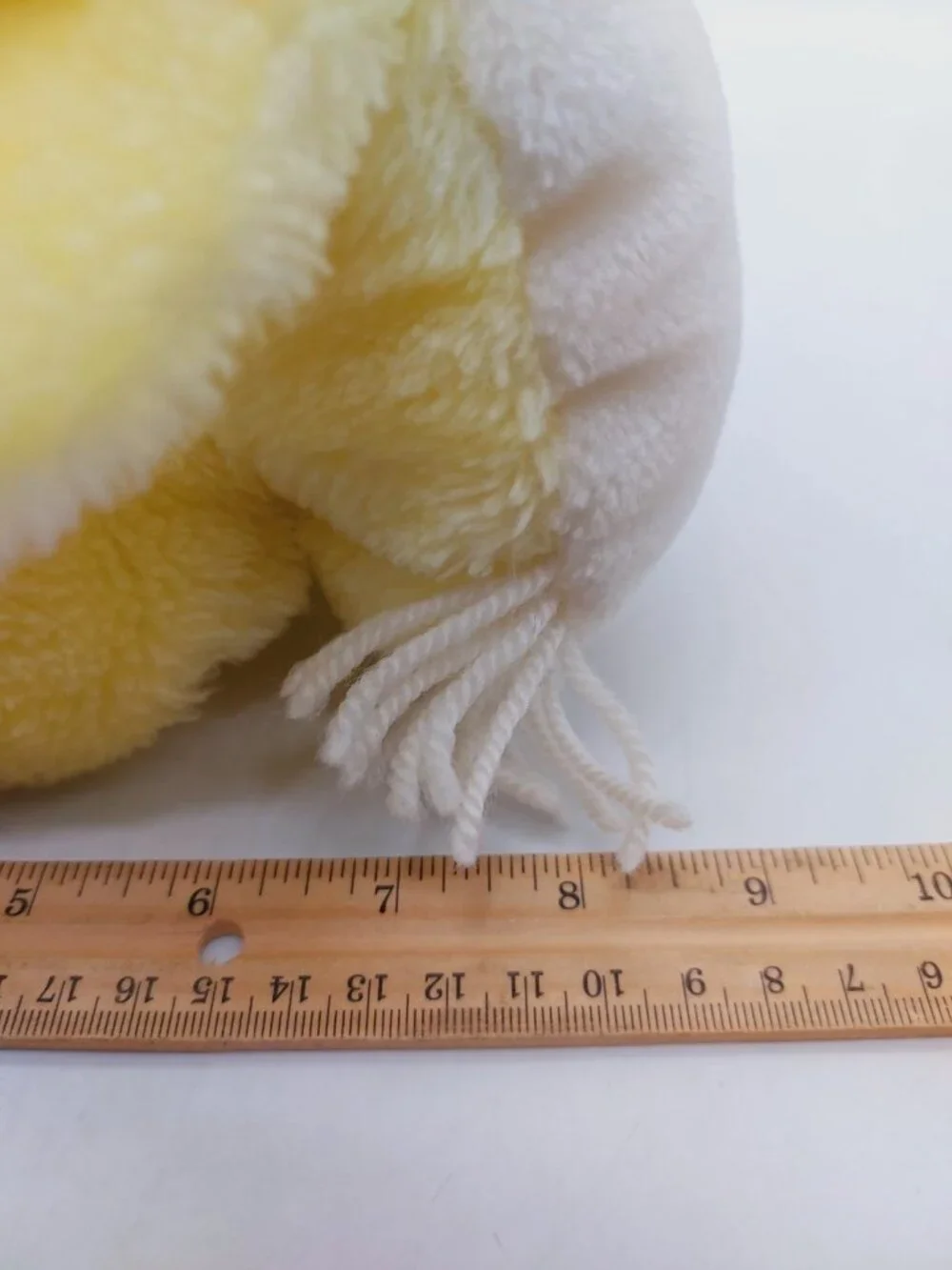Eden Toys Bunny Rabbit Yellow Pink Sleepy Eyes Rattle Plush 9
